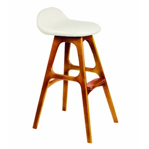 Solid wood bar chair